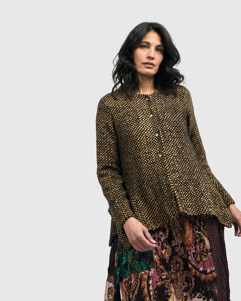 bohemien maxi-jurk met gemixte patronen ad500 - Alembika