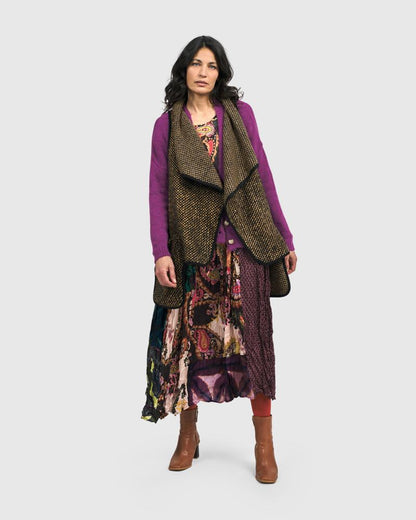 bohemien maxi-jurk met gemixte patronen ad500 - Alembika