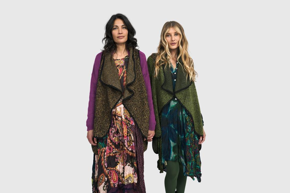 bohemien maxi-jurk met gemixte patronen ad500 - Alembika