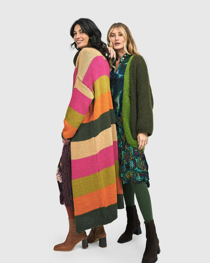 bohemien maxi-jurk met gemixte patronen ad500 - Alembika