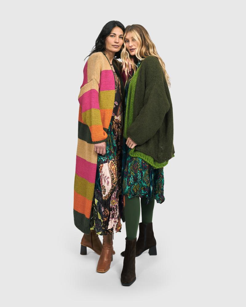 bohemien maxi-jurk met gemixte patronen ad500 - Alembika