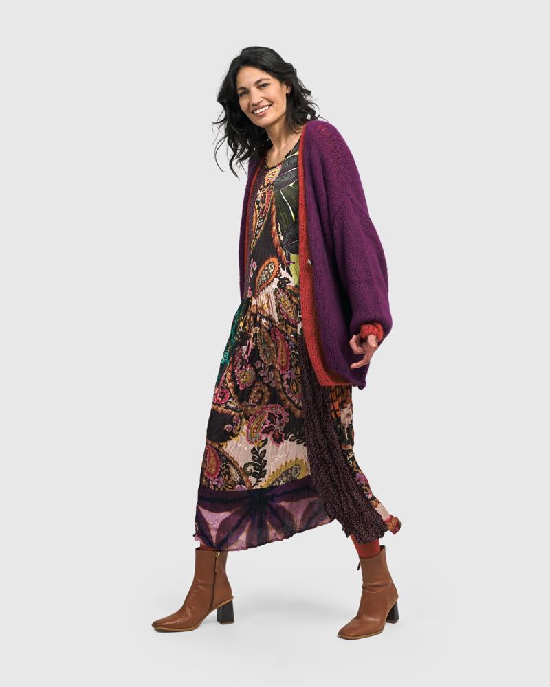 bohemien maxi-jurk met gemixte patronen ad500 - Alembika