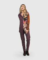 stijlvolle broek met patroon - ap801 - Alembika