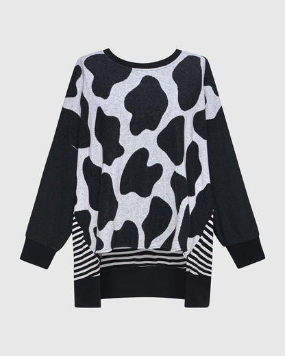 oversized shirt met luipaard print ut466 - Urban by Alembika