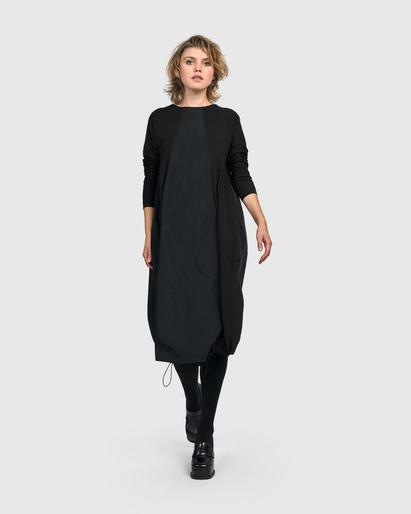 elegante zwarte maxi-jurk ud402 - Urban by Alembika