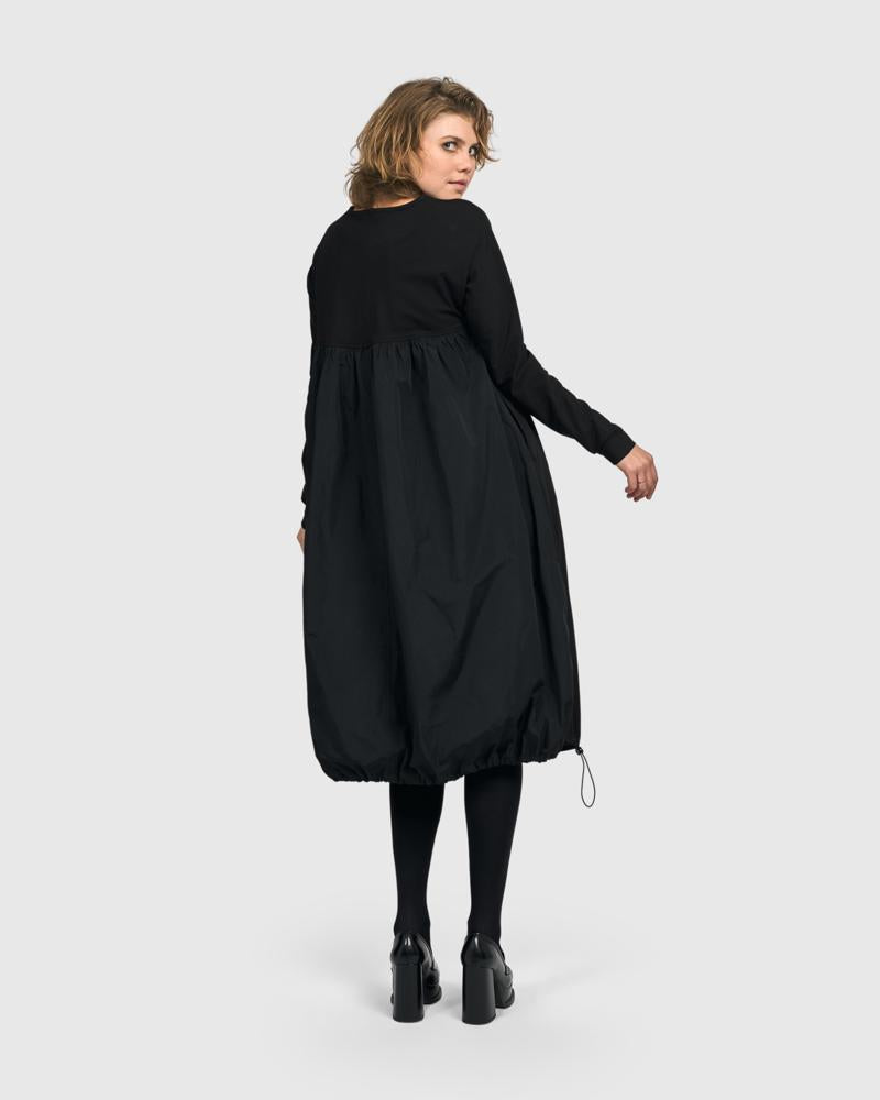 elegante zwarte maxi-jurk ud402 - Urban by Alembika