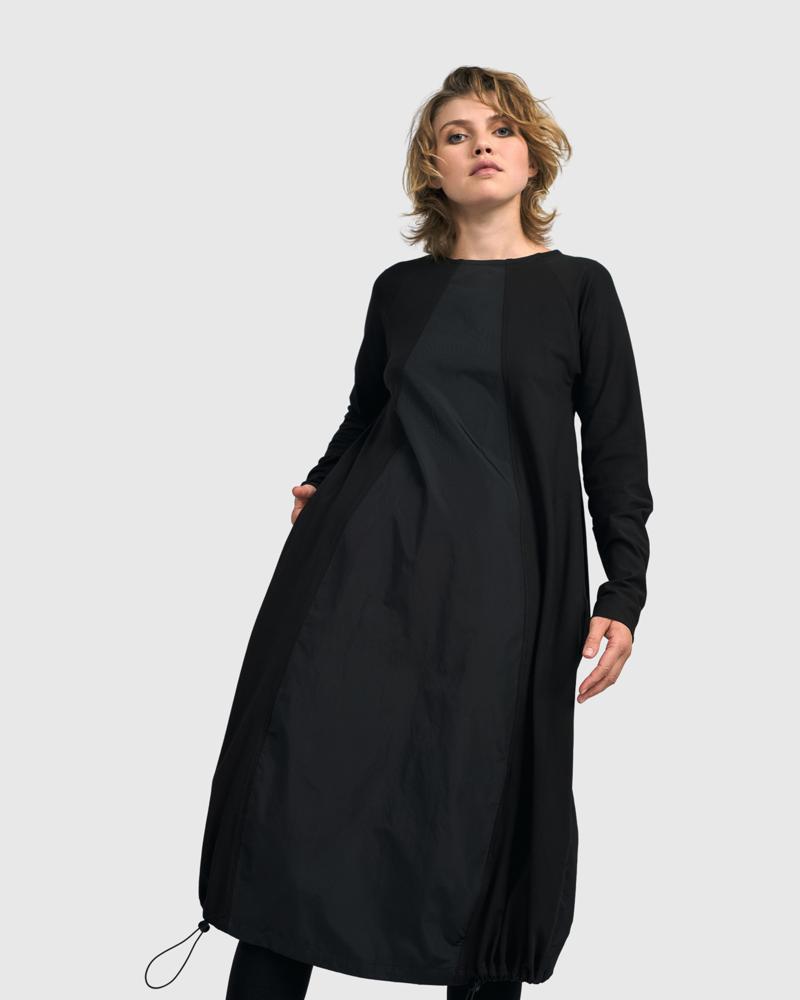 elegante zwarte maxi-jurk ud402 - Urban by Alembika