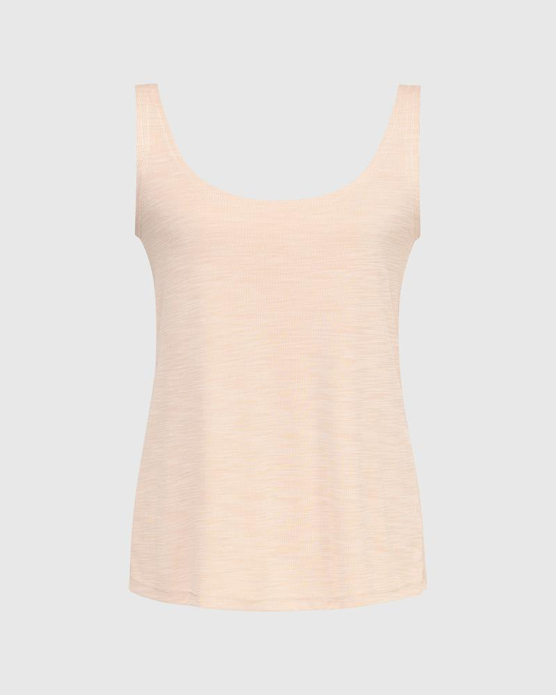 essentiële basic tanktop in lichtroze - st608p - Alembika