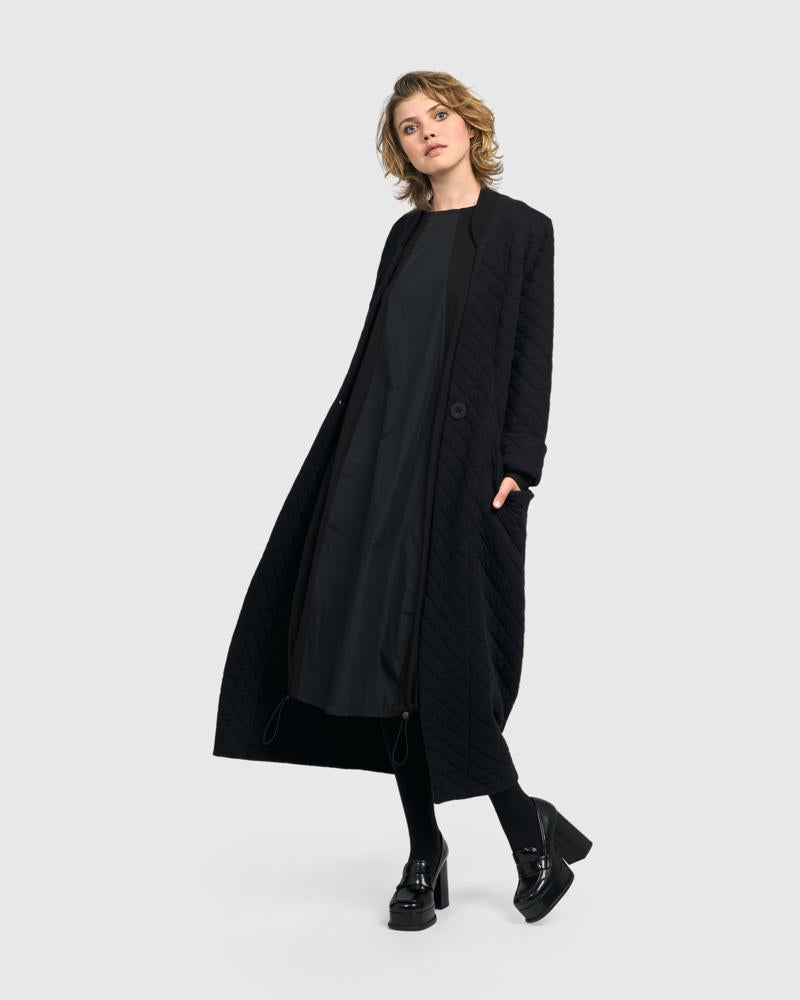 elegante zwarte maxi-jurk ud402 - Urban by Alembika