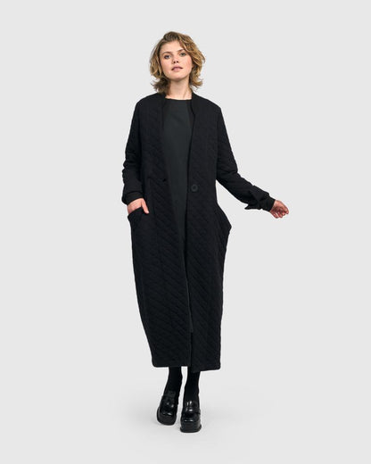 elegante zwarte maxi-jurk ud402 - Urban by Alembika