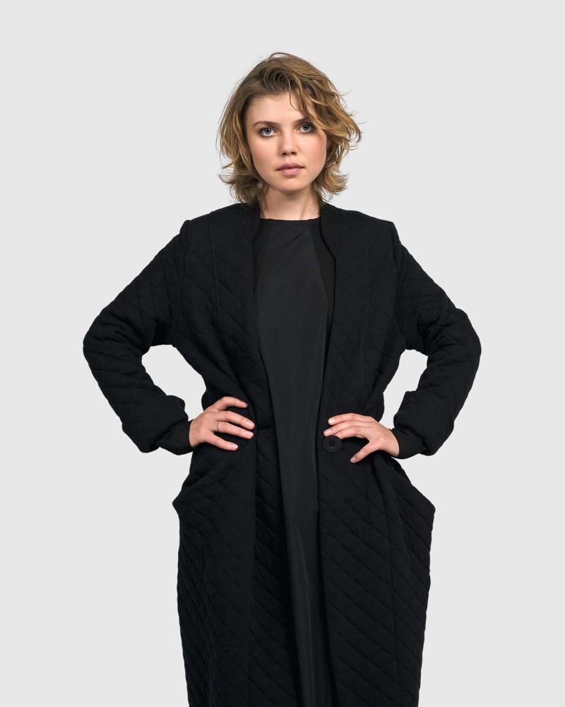 elegante zwarte maxi-jurk ud402 - Urban by Alembika