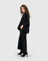 stijlvolle broek met hoge taille up444 - Urban by Alembika