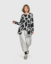 oversized shirt met dalmatiër print ut469 - Urban by Alembika