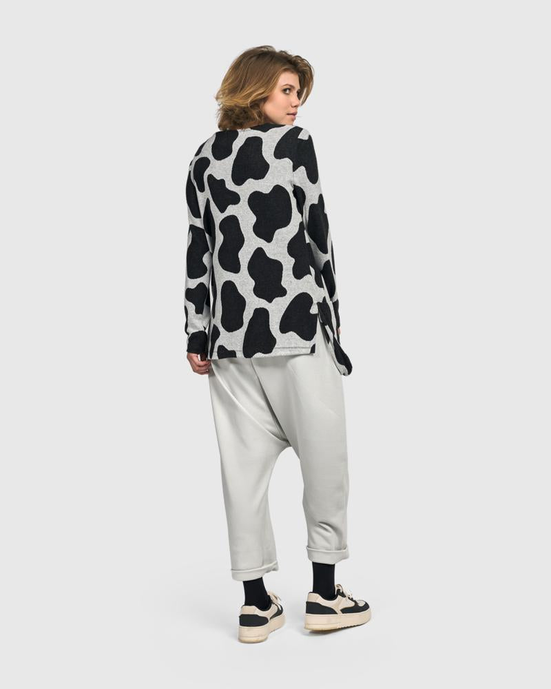 oversized shirt met dalmatiër print ut469 - Urban by Alembika