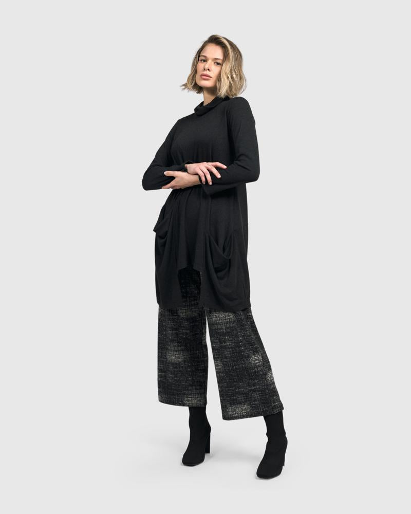 asymmetrische tuniek met sierplooien ut471 - Urban by Alembika