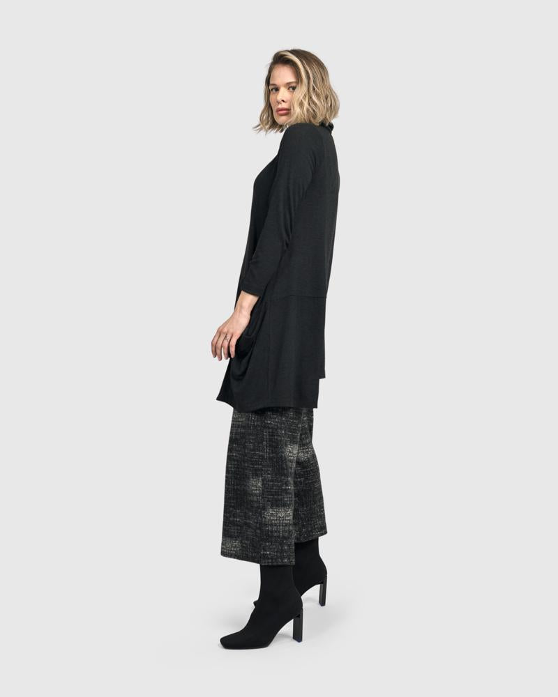 asymmetrische tuniek met sierplooien ut471 - Urban by Alembika