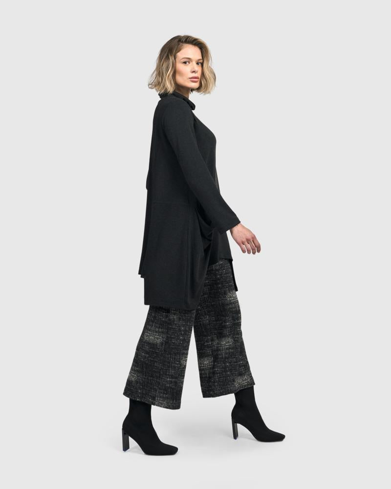 asymmetrische tuniek met sierplooien ut471 - Urban by Alembika