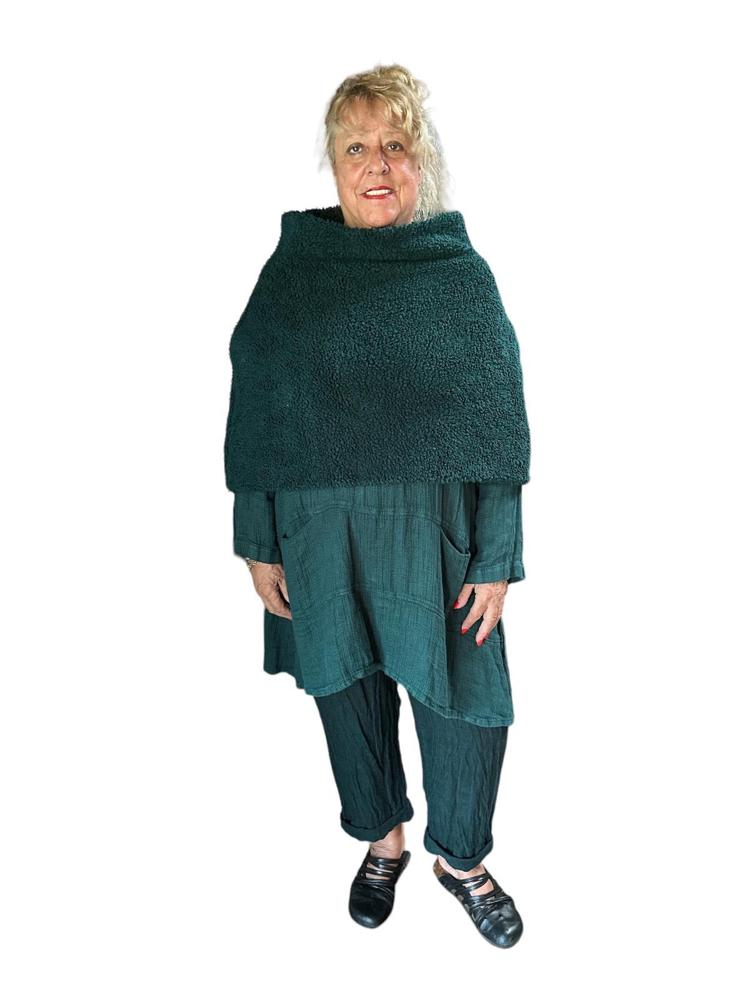 elegante gebreide poncho 52603-m11 - Grizas