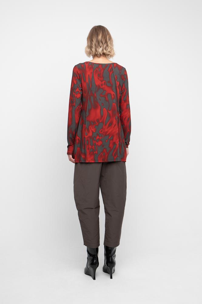 abstract rood-zwart shirt 755221 - Ozai N Kü