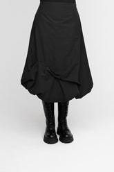 zwarte asymmetrische midi-rok met ruches 755244 - Ozai N Kü