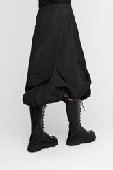 zwarte asymmetrische midi-rok met ruches 755244 - Ozai N Kü