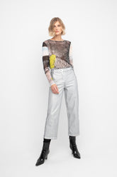 metallic straight-leg broek 755237 - Ozai N Kü