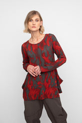 abstract rood-zwart shirt 755221 - Ozai N Kü