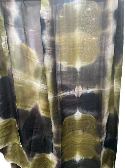 batik handgekleurde sjaal in zijde 242092 - PrivateSachen