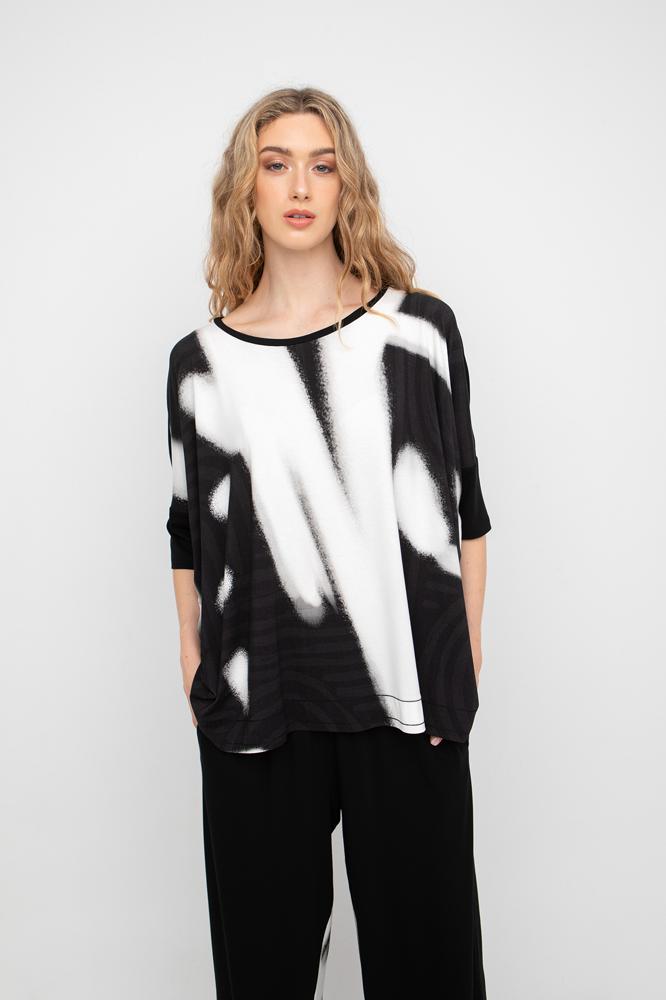 shirt met abstract patroon 850114 - Ozai N Kü