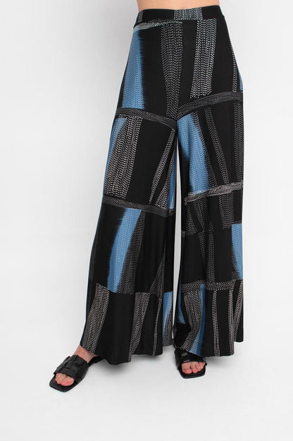 broek met geometrisch patroon 850464 - Ozai N Kü