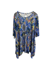 bohemian paisley-print dames tuniek met vleermuismouwen 000004 - LaBass