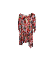 bohemian paisley-print dames tuniek met vleermuismouwen 000004 - LaBass