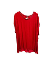 klassiek rood t-shirt met contrasterende halsboord - artikel 23986 - Do your Best