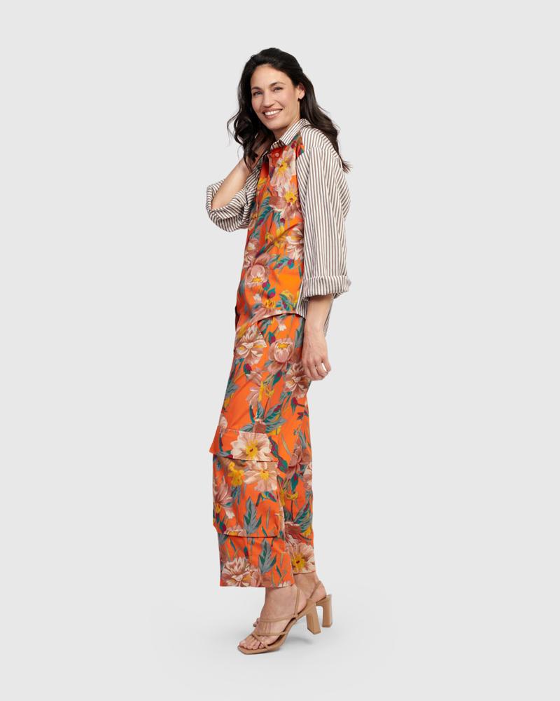 broek met bloemenmotief  sp601 - Alembika