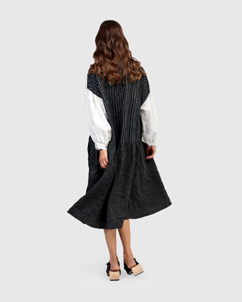 tweekleurige oversized jurk ud907 - Urban by Alembika