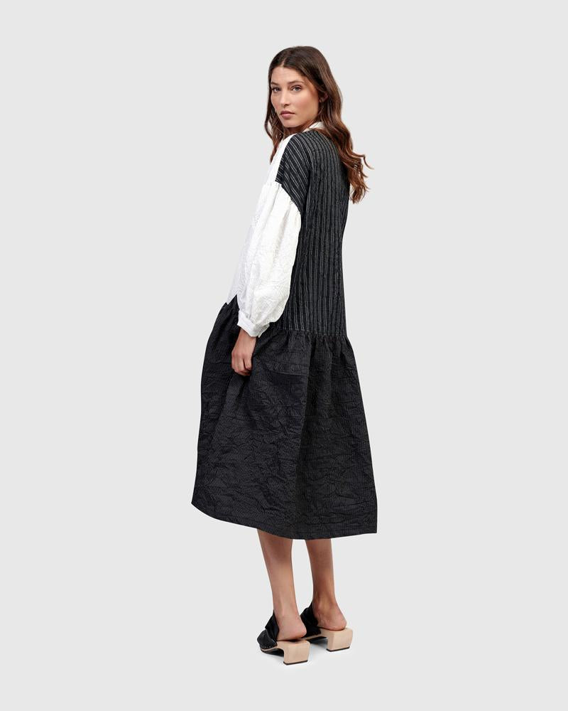 tweekleurige oversized jurk ud907 - Urban by Alembika