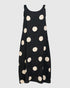 zomerse maxi-jurk met polkadots ed280 - Alembika