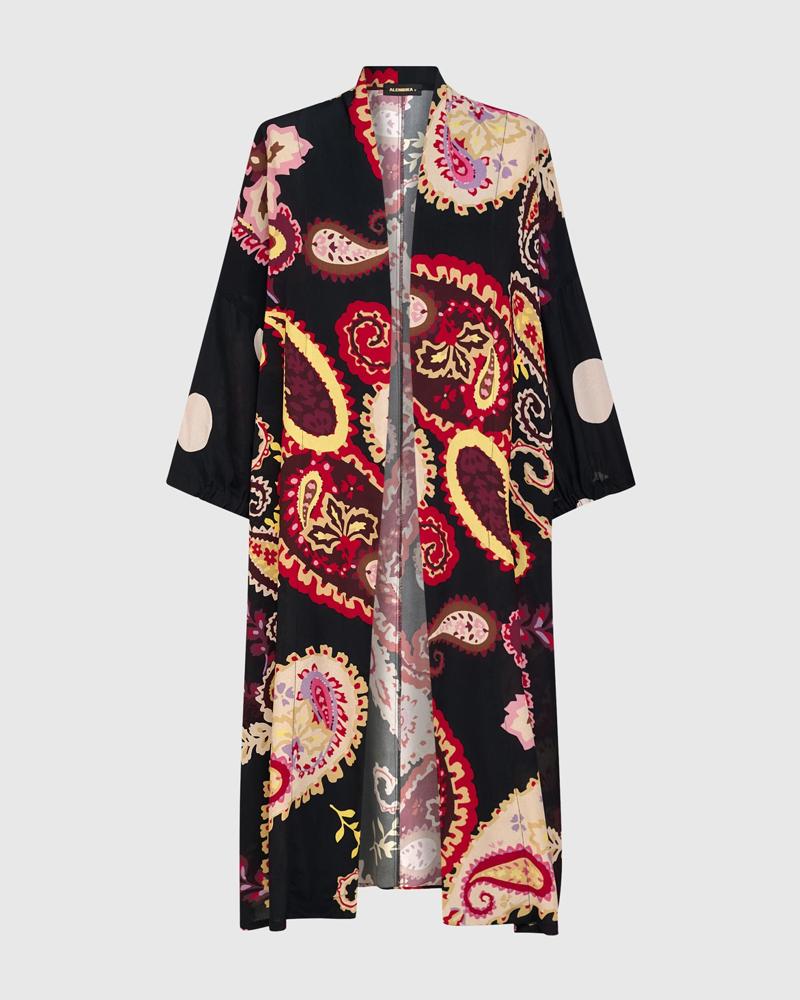 kimono met met sierlijke paisleyprint ej267 - Alembika