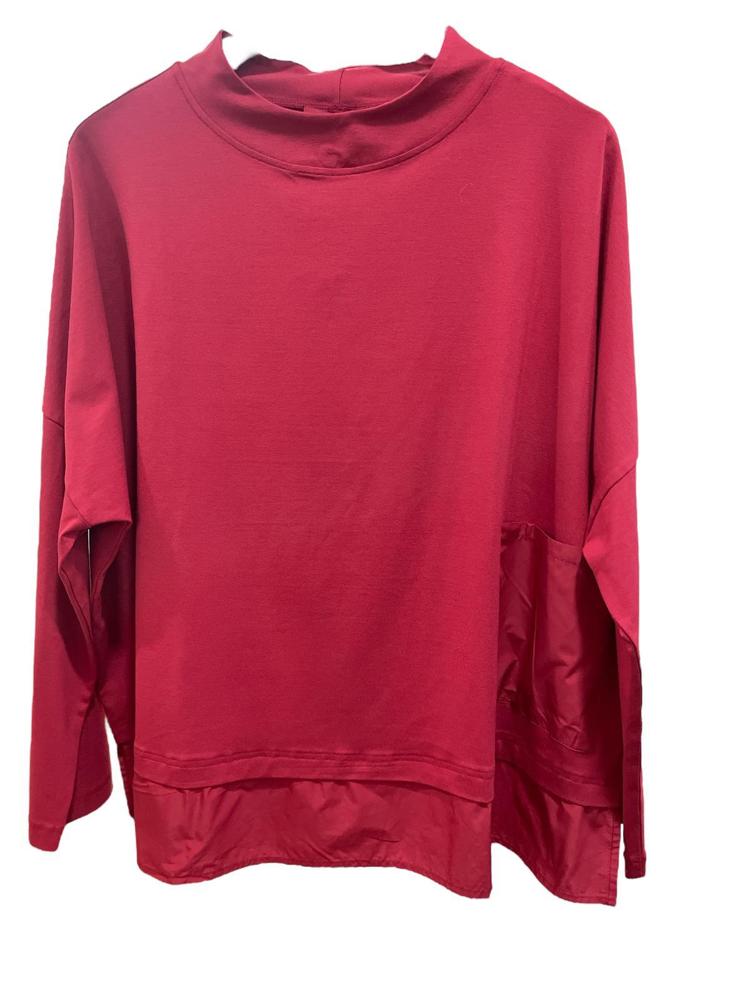 oversized shirt met opstaande kraag en borstzak 9461-021 - Vetono