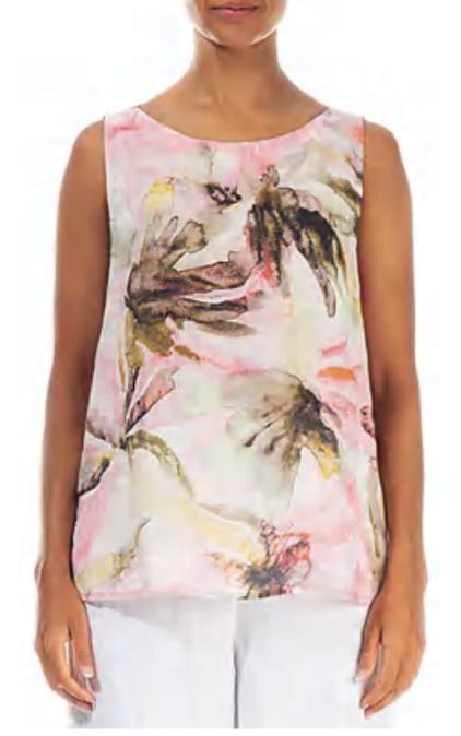 linnen zomertop met print 52645/4-l21p413 - Grizas