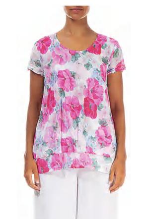 elegante bloemenprint shirt 5571-k34p4051 - Grizas