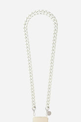 witte hars telefoonketting &