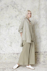 gestreepte oversized blouse l978ha - Neirami