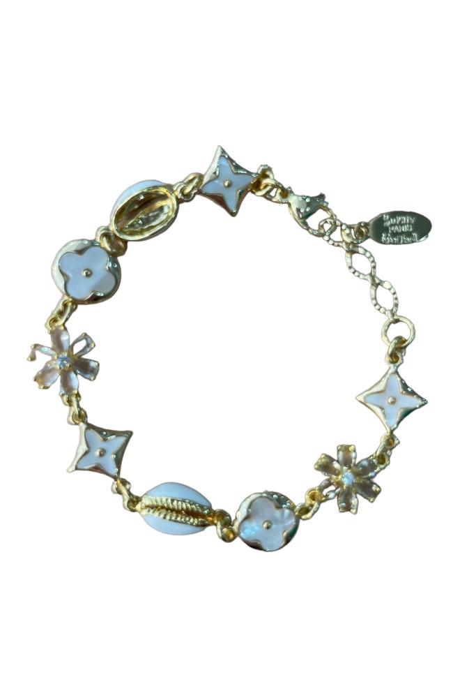 charmante sterren &amp; bloemen bedelarmband - btsb48 - Sophie Goetsch