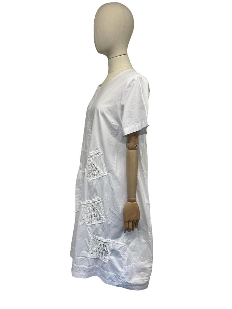 midi-jurk met gehaakte inzetstukken p241210 - Working Overtime