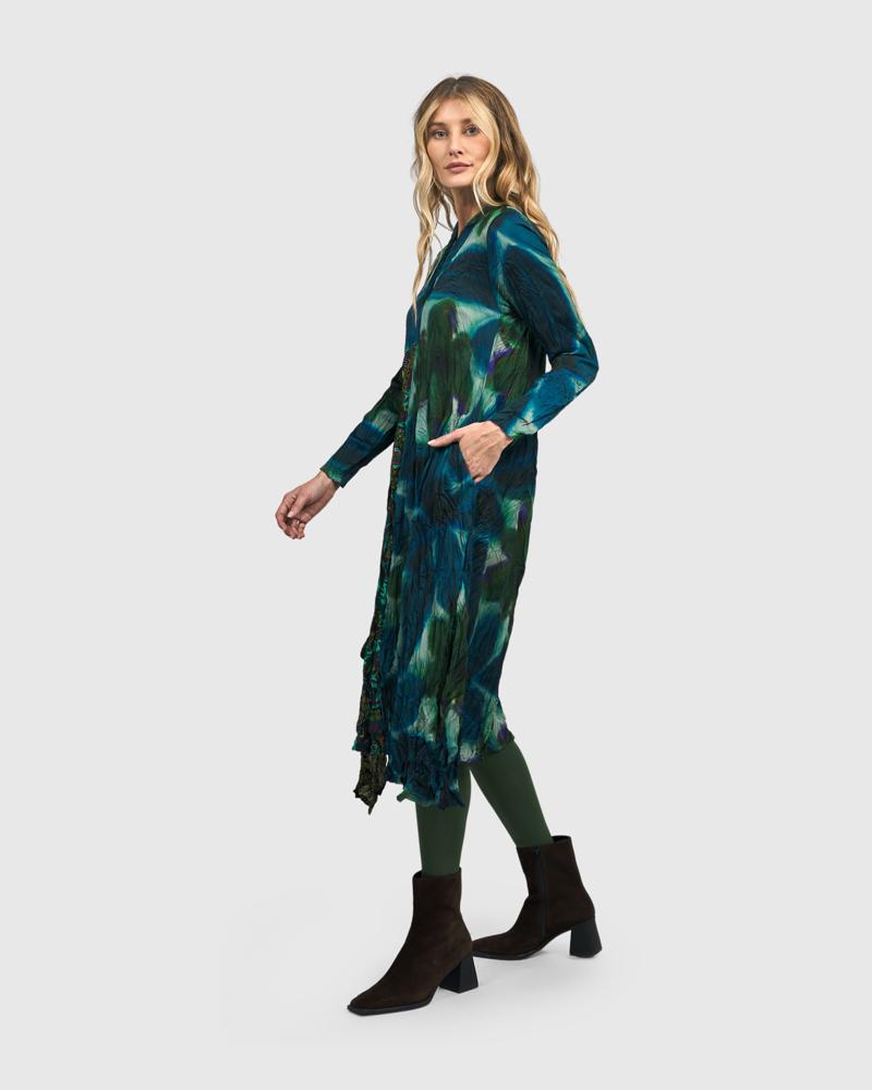 bohemian asymmetrische jurk met print ad505 - Alembika