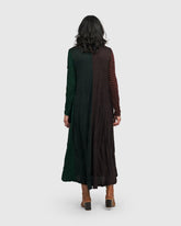 bohemien asymmetrische maxi-jurk met kleurcontrast ad509 - Alembika