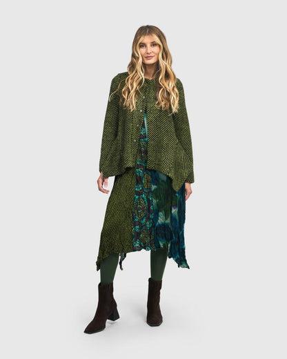 bohemian asymmetrische jurk met print ad505 - Alembika