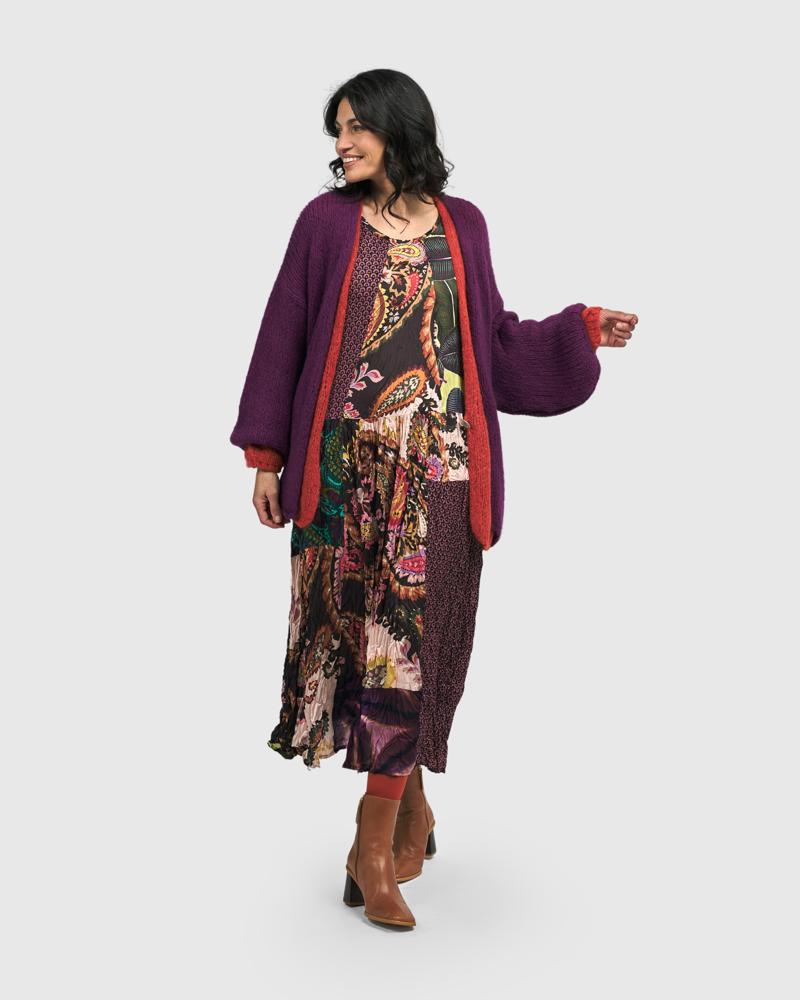 bohemien maxi-jurk met gemixte patronen ad500 - Alembika