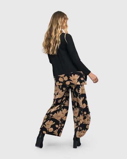 broek met bloemmotief ap809 - Alembika